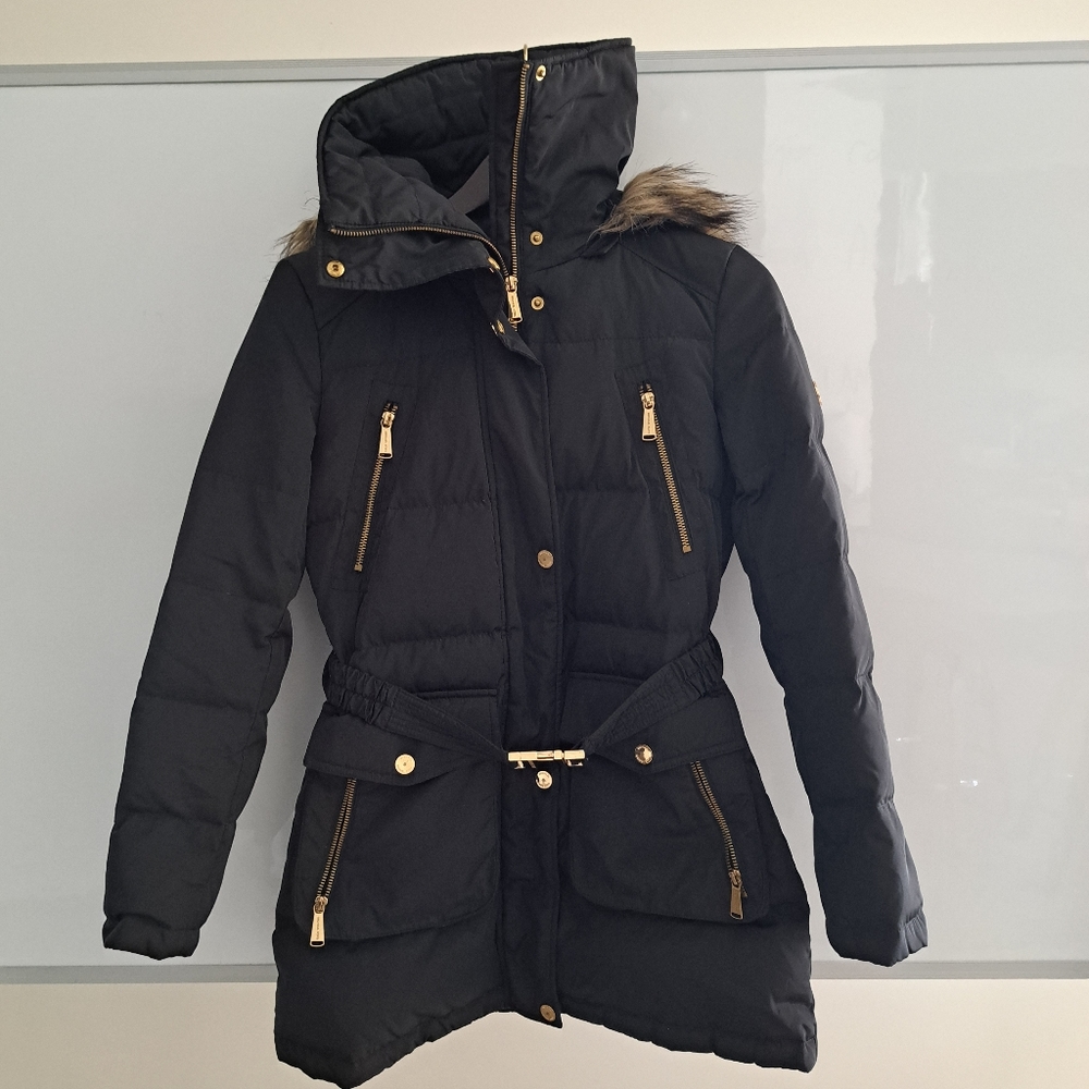 Michael Kors Black Puffer Coat XS